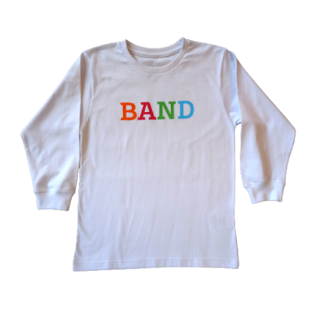 Band Fund 1 até 5º ano Camiseta Manga Longa 