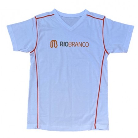 Camiseta M Curta Regular Branca Rio Branco