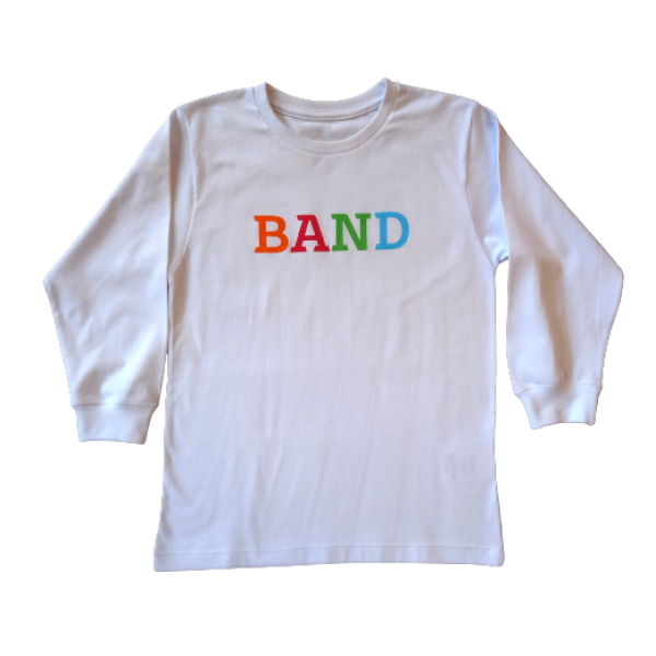 Band Fund 1 até 5º ano Camiseta Manga Longa 
