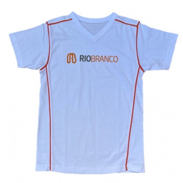 Camiseta M Curta Regular Branca Rio Branco