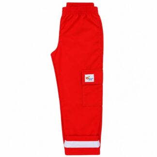 Calça Tactel com forro Escola Viva Infantil Vermelho (VENDA SOB ENCOMENDA ATÉ 30 DIAS ÚTEIS PARA ENTREGA)