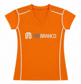 Camiseta M Curta Slim Laranja