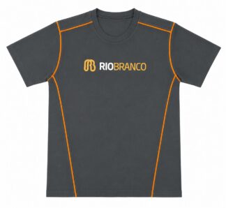 Camiseta M Curta Regular Cinza Rio Branco