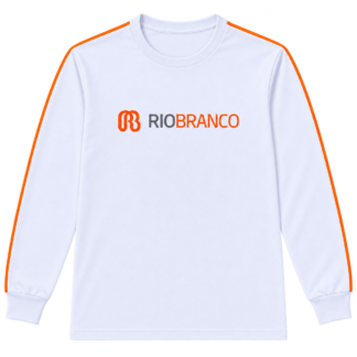 Camiseta M Longa Regular Branca Rio Branco