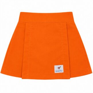 Short Saia de Tactel Viva Infantil Laranja (Venda sob encomenda)