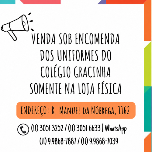 SOB ENCOMENDA SOMENTE NA LOJA FÍSICA- CLIQUE AQUI PARA ENDEREÇO E CONTATO