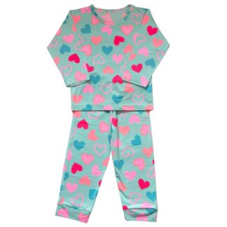 Pijama Infantil M Longa Coração
