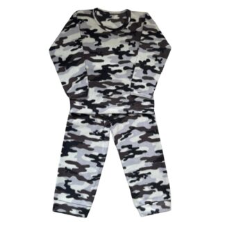 Pijama Infantil M Longa Microsoft Camuflado