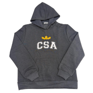 Blusão Moletom Cinza Ens. Méd. Santo Américo